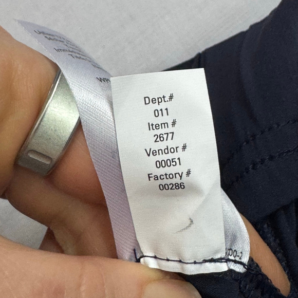 Eddie Bauer Departure High‑Rise Wide Leg Travel Pants NWT Women’s Navy XS - Picture 10 of 11